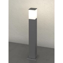 NIZZA PALO DA GIARDINO IN 2 MISURE IP44 IN ALLUMINIO 3 COLORI CON DIFFUSORE BIANCO LAMPADINA ATTACCO E27 2