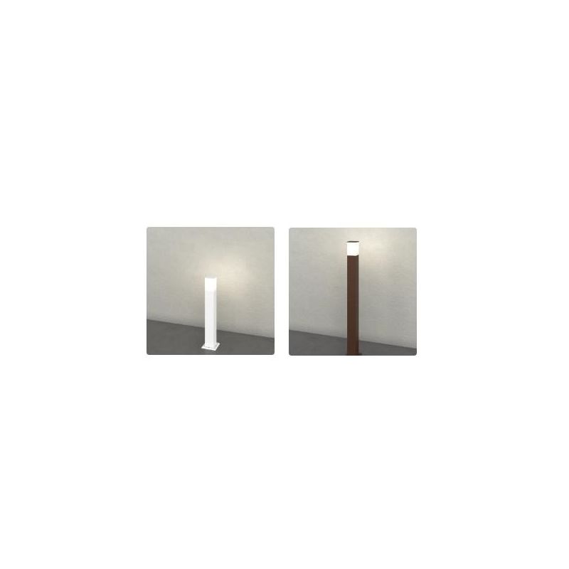 NIZZA PALO DA GIARDINO IN 2 MISURE IP44 IN ALLUMINIO 3 COLORI CON DIFFUSORE BIANCO LAMPADINA ATTACCO E27