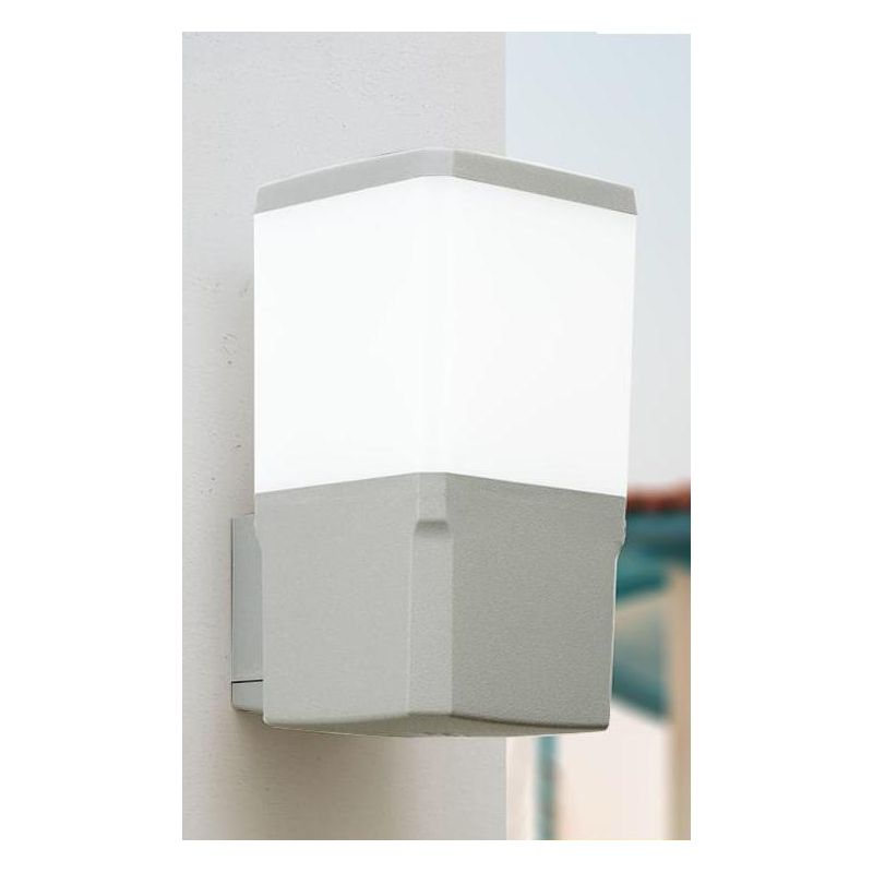 VIRGILIO APPLIQUE IN RESINA IP55 ANTI CORROSIONE NERA, BIANCA E GRIGIA MADE IN ITALY FUMAGALLI