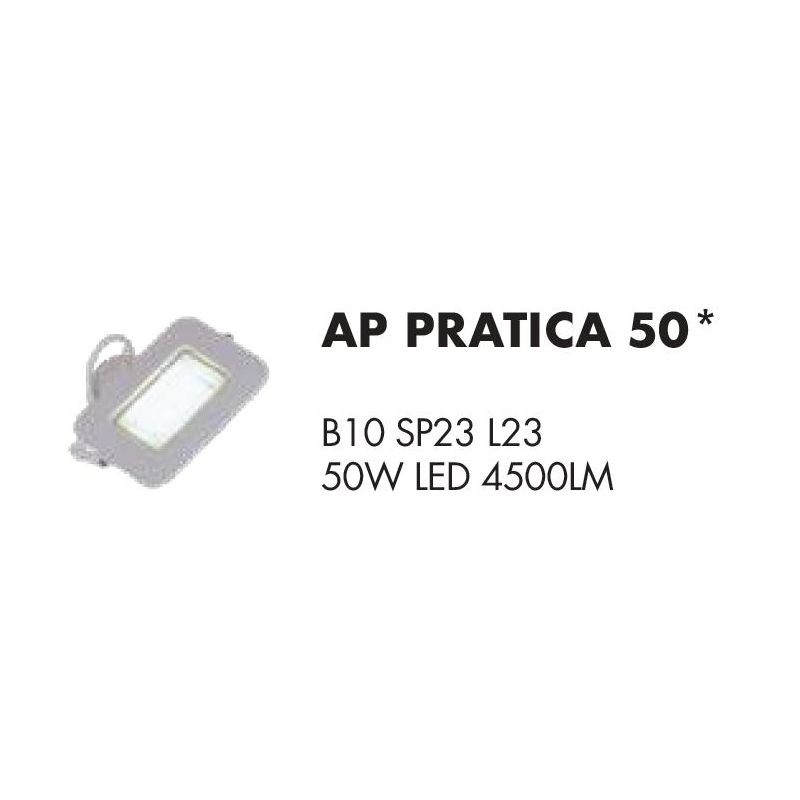 PRATICA APPLIQUE CON LED 50W-100W DIMMERABILE CCT IN METALLO NERO FARO ORIENTABILE STILE INDUSTRIALE