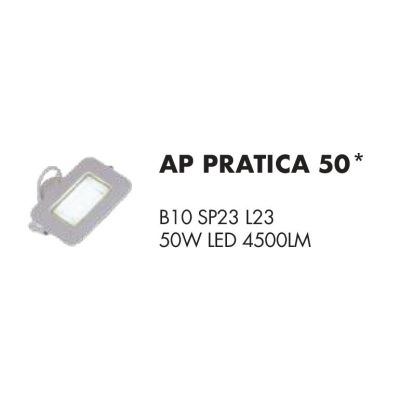 PRATICA APPLIQUE CON LED 50W-100W DIMMERABILE CCT IN METALLO NERO FARO ORIENTABILE STILE INDUSTRIALE