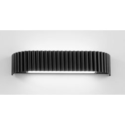 APPLIQUE LED IN METALLO RIGATO BIANCO,NERO,ORO LED 30W LUCE CCT 2700K-3000K-4000K MODERNA