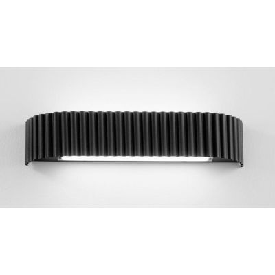 APPLIQUE LED IN METALLO RIGATO BIANCO,NERO,ORO LED 30W LUCE CCT 2700K-3000K-4000K MODERNA