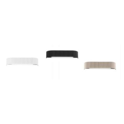 APPLIQUE LED IN METALLO RIGATO BIANCO,NERO,ORO LED 30W LUCE CCT 2700K-3000K-4000K MODERNA