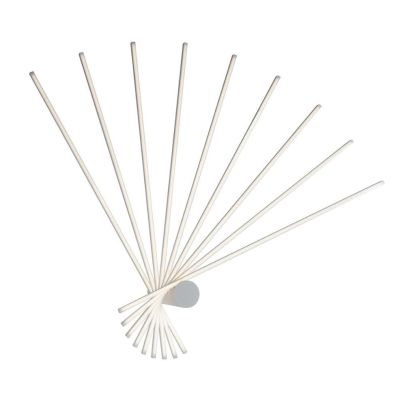 PLAFONIERA A VENTAGLIO IN METALLO BIANCO O NERO LED 66W LUCE 3000K-4000K BACCHETTE ORIENTABILI MODERNA
