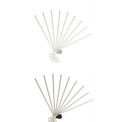 PLAFONIERA A VENTAGLIO IN METALLO BIANCO O NERO LED 66W LUCE 3000K-4000K BACCHETTE ORIENTABILI MODERNA