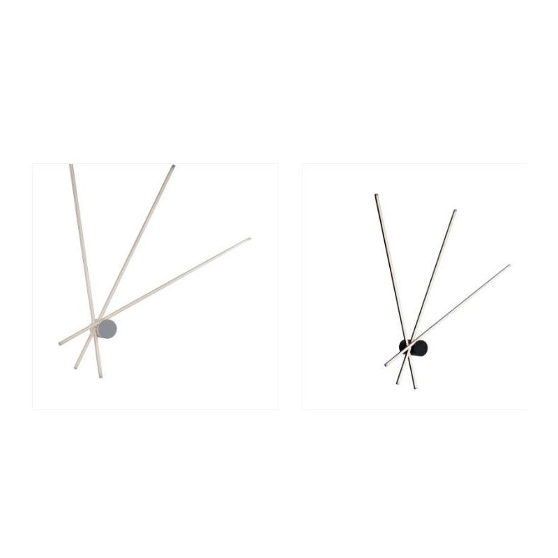 PLAFONIERA APPLIQUE IN METALLO BIANCO O NERO LED 27W LUCE 3000K-4000K CON 3 BACCHETTE ORIENTABILI MODERNA