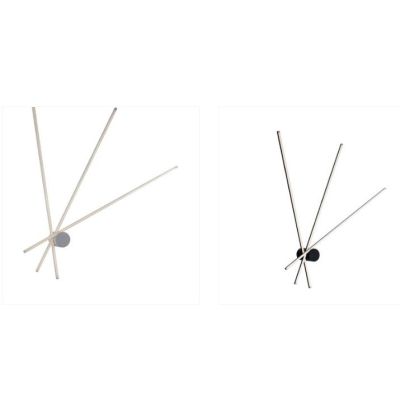 PLAFONIERA APPLIQUE IN METALLO BIANCO O NERO LED 27W LUCE 3000K-4000K CON 3 BACCHETTE ORIENTABILI MODERNA