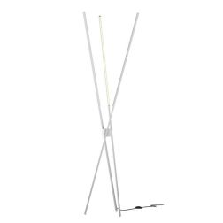 PIANTANA TREPPIEDI LED 31W IN METALLO BIANCO O NERO LUCE CCT 3000K-4000K ALTEZZA 160 CM DESIGN MODERNO 2