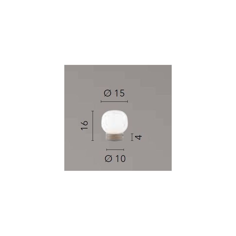 LAMPADA DA TAVOLO BASE MARRONE SABBIA CON DIFFUSORE IN VETRO BIANCO RIGATO LAMPADINA ATTACCO E14 MODERNA