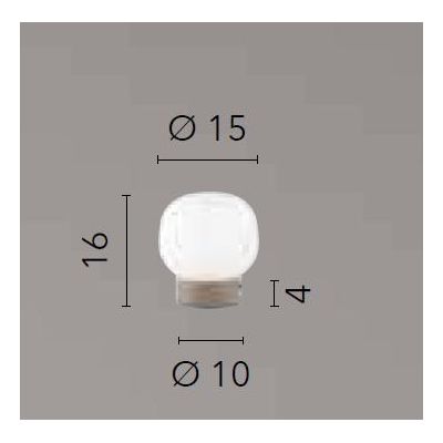 LAMPADA DA TAVOLO BASE MARRONE SABBIA CON DIFFUSORE IN VETRO BIANCO RIGATO LAMPADINA ATTACCO E14 MODERNA