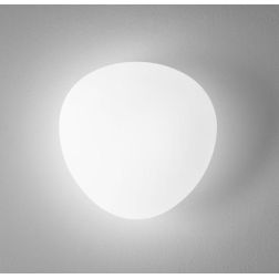 NIVES PLAFONIERA MODERNA IN VETRO BIANCO IP44 D23 CM LAMPADINA ATTACCO E27 2