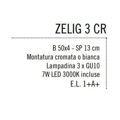 ZELIG 3 BINARIO IN METALLO BIANCO, NERO O CROMO DIREZIONABILE CON LAMPADINE LED Illuminando - Cristalensi Shop Online