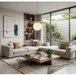 SOSPENSIONE SINGOLA D45 CM METALLO ORO O NERO CON SFERA IN VETRO BIANCO LAMPADINA ATTACCO E27 MODERNA