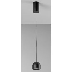 YOYO PICCOLA SOSPENSIONE SALISCENDI IN METALLO BIANCO E NERO LED 6W LUCE 3000K DESIGN MODERNO 2