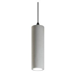 KRUK SOSPENSIONE TUBOLARE IN CEMENTO GRIGIO O MATTONE LAMPADINA ATTACCO GU10 DESIGN MODERNO 2