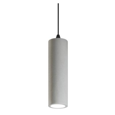 KRUK SOSPENSIONE TUBOLARE IN CEMENTO GRIGIO O MATTONE LAMPADINA ATTACCO GU10 DESIGN MODERNO