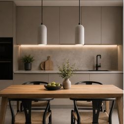 SOSPENSIONE A CILINDRO IN CEMENTO GRIGIO D10 CM LAMPADINA ATTACCO E27 DESIGN MODERNO 2