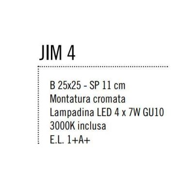 JIM PLAFONIERA IN METALLO CROMATO CON SFERE ORIENTABILI A LED SOSTITUIBILE Illuminando - Cristalensi Shop Online