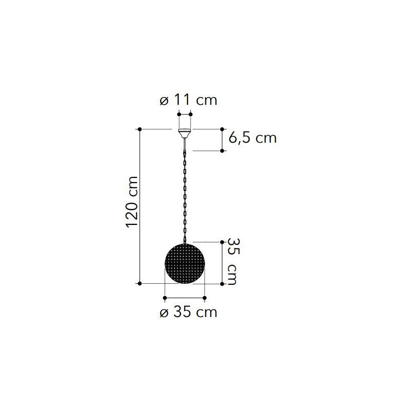 PLANET SOSPENSIONE A SFERA CROMO 2 MISURE CON DIFFUSORE IN OTTAGONI DI CRISTALLO LAMPADINE ATTACCO G9