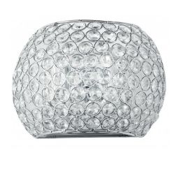 APPLIQUE IN METALLO CROMO CON DIFFUSORE IN OTTAGONI DI CRISTALLO LAMPADINE ATTACCO G9 MODERNA