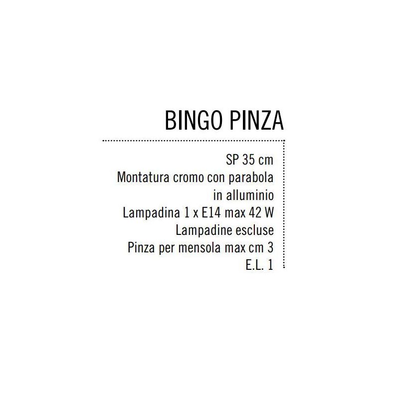 BINGO PINZA CON BRACCIO FLESSIBILE Illuminando - Cristalensi Shop Online