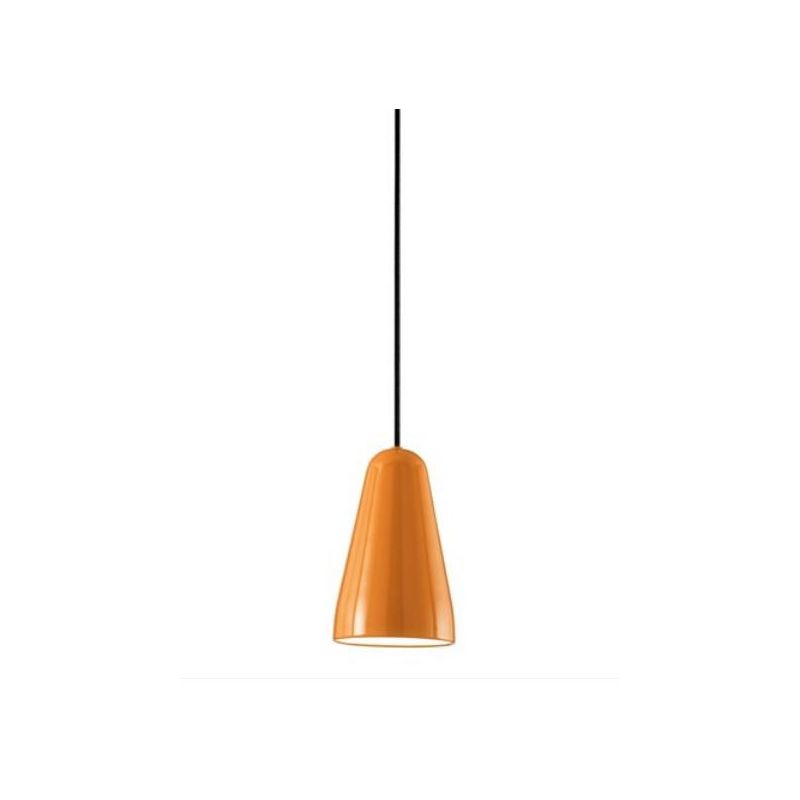 LAMPADARIO A SOSPENSIONE IN METALLO NERO,BEIGE,ARANCIO E KAKY MODERNO LAMPADINA ATTACCO E27
