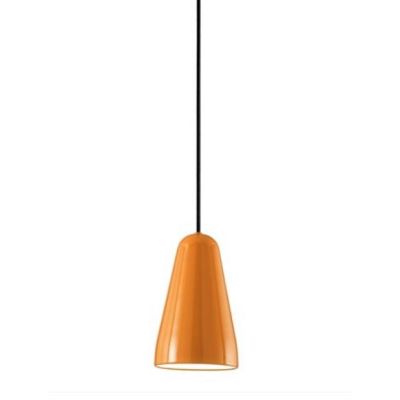 LAMPADARIO A SOSPENSIONE IN METALLO NERO,BEIGE,ARANCIO E KAKY MODERNO LAMPADINA ATTACCO E27