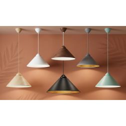 BIGBANG LAMPADARIO A SOSPENSIONE IN METALLO DI 6 COLORI D49 CM MODERNO LAMPADINA ATTACCO E27