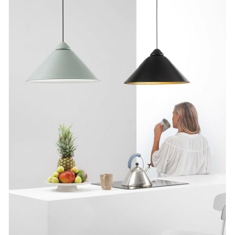 BIGBANG LAMPADARIO A SOSPENSIONE IN METALLO DI 6 COLORI D49 CM MODERNO LAMPADINA ATTACCO E27