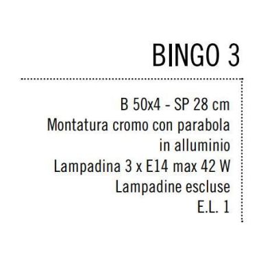 BINGO BINARIO 3 SPOT A BRACCIO FLESSIBILE Illuminando - Cristalensi Shop Online