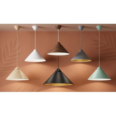 BIGBANG LAMPADARIO A SOSPENSIONE IN METALLO DI 6 COLORI D49 CM MODERNO LAMPADINA ATTACCO E27