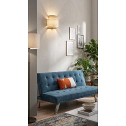 APPLIQUE MODERNA CON PARALUME IN MATERIALI NATURALI 3 FINITURE COLORE LAMPADINA ATTACCO E27 2