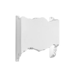 HEKLA  APPLIQUE IN GESSO VERNICIABILE LAMPADINA ATTACCO G9 DESIGN MODERNO 2