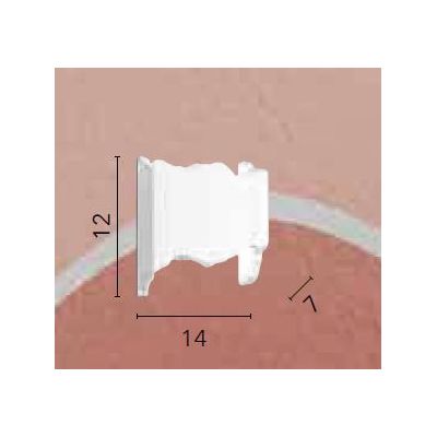 HEKLA  APPLIQUE IN GESSO VERNICIABILE LAMPADINA ATTACCO G9 DESIGN MODERNO