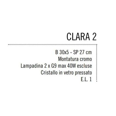 CLARA 2 PARETE/SOFFITTO CON BRACCIO FLESSIBILE Illuminando - Cristalensi Shop Online