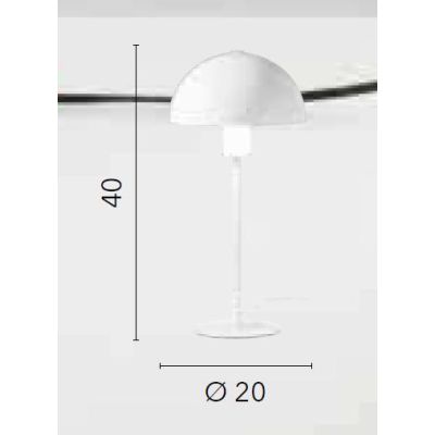 LAMPADA DA TAVOLO IN METALLO 5 COLORI  H40 CM DESIGN MODERNO LAMPADINA ATTACCO E27