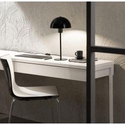 LAMPADA DA TAVOLO IN METALLO 5 COLORI  H40 CM DESIGN MODERNO LAMPADINA ATTACCO E27 2