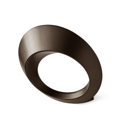 OLO LAMPADA DA PARETE OVALE IN ALLUMINIO FINITURA BRONZO LED 33W LUCE 3000K MODERNA
