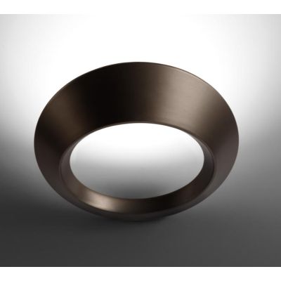 OLO LAMPADA DA PARETE OVALE IN ALLUMINIO FINITURA BRONZO LED 33W LUCE 3000K MODERNA