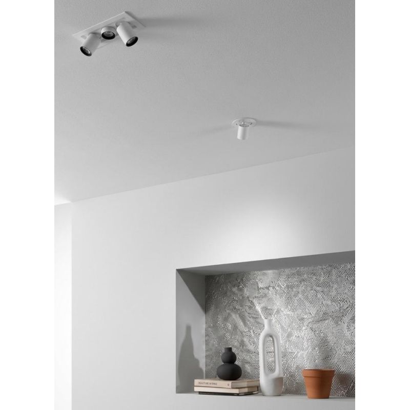 FARETTO ORIENTABILE A 1 O 3 LUCI CON LED 6W-16W INTEGRATO LUCE 3000K-4200K-6500K MODERNO IN 2 MISURE