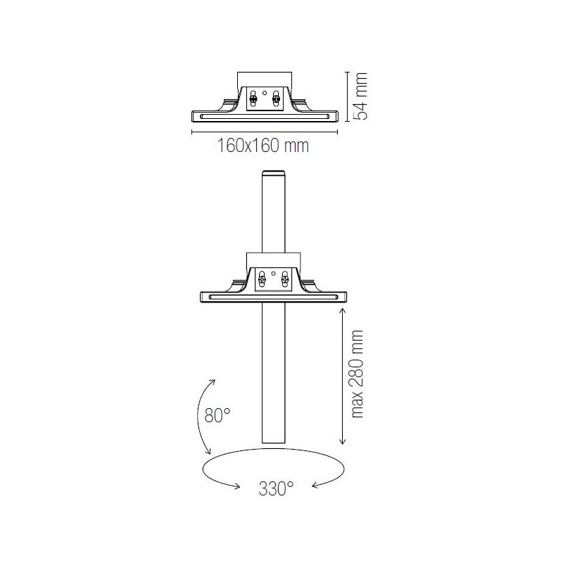 FARETTO DA INCASSO ORIENTABILE GESSO E ALLUMINIO LED 2,5W LUCE 3000K-4000K BIANCO O NERO MODERNO
