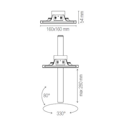 FARETTO DA INCASSO ORIENTABILE GESSO E ALLUMINIO LED 2,5W LUCE 3000K-4000K BIANCO O NERO MODERNO