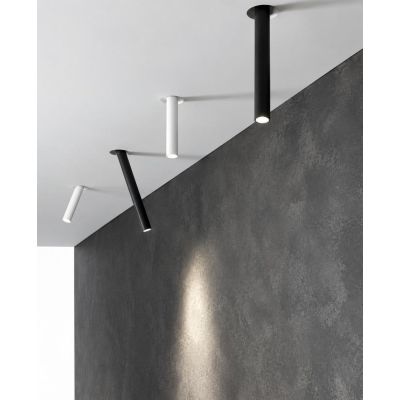 FARETTO DA INCASSO ORIENTABILE GESSO E ALLUMINIO LED 2,5W LUCE 3000K-4000K BIANCO O NERO MODERNO