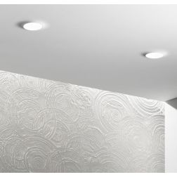 SPLASH INCASSO IN GESSO VERNICIABILE CM 20X20 LAMPADINA ATTACCO GU10 MODERNO 2