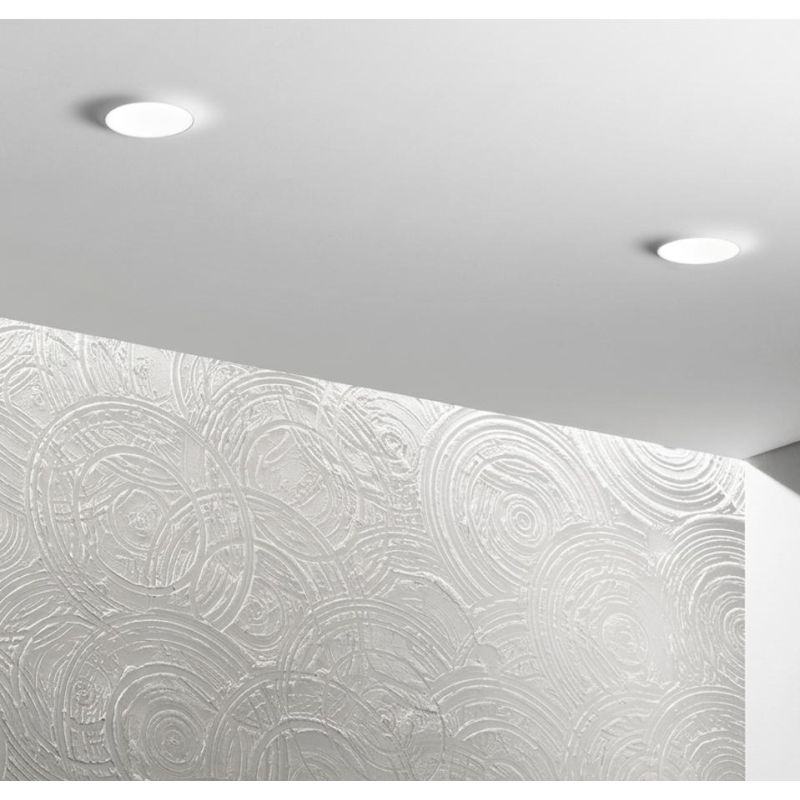 SPLASH INCASSO IN GESSO VERNICIABILE CM 20X20 LAMPADINA ATTACCO GU10 MODERNO