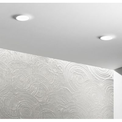 SPLASH INCASSO IN GESSO VERNICIABILE CM 20X20 LAMPADINA ATTACCO GU10 MODERNO