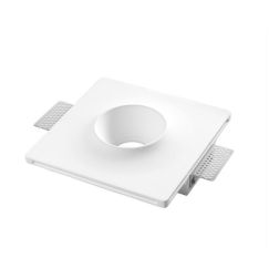 SPLASH INCASSO IN GESSO VERNICIABILE CM 20X20 LAMPADINA ATTACCO GU10 MODERNO
