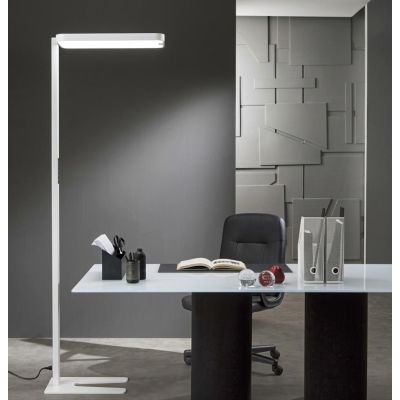 STEWART PIANTANA DA UFFICIO LED 96W LUCE 5000K DIMMERABILE TOUCHSCREEN SENSORE MOVIMENTO BIEMISSIONE LUCE MODERNA