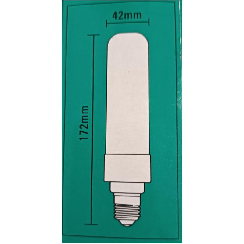 LAMPADINA ATTACCO E27 LED 15W LUCE 3000K DIMMERABILE MM 38X150 Marino Cristal - Cristalensi Shop Online